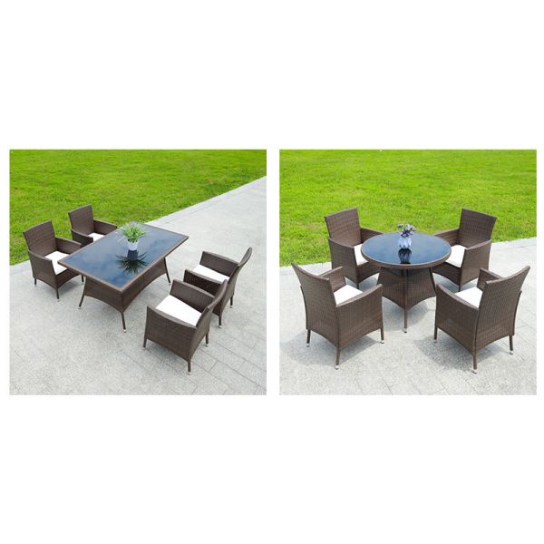 SNUGLANE 5 Piece Rattan Table Set