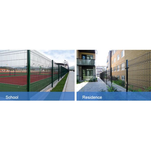 Galvanized V Shaped 4.5mm Triangle Fence Panel 3d Welded Wire Fence 1030mm