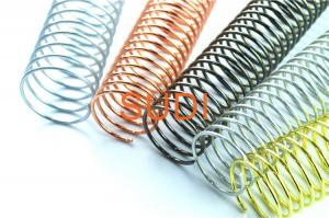 Quality Dimension 32mm 1-1/4Inch Metal Spiral Binding Coils For Coil Book for sale