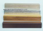 Decorative Drywall Aluminum Corner Guards With Brushed Effect 1.5mm Thickness