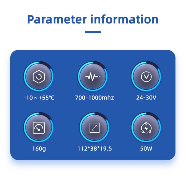 Required Power Supply More Than 3.7A 700-1000MHz 50W GaN Module Anti Drone Anti Fpv Anti Dji Anti Autel Fpv Suppresor