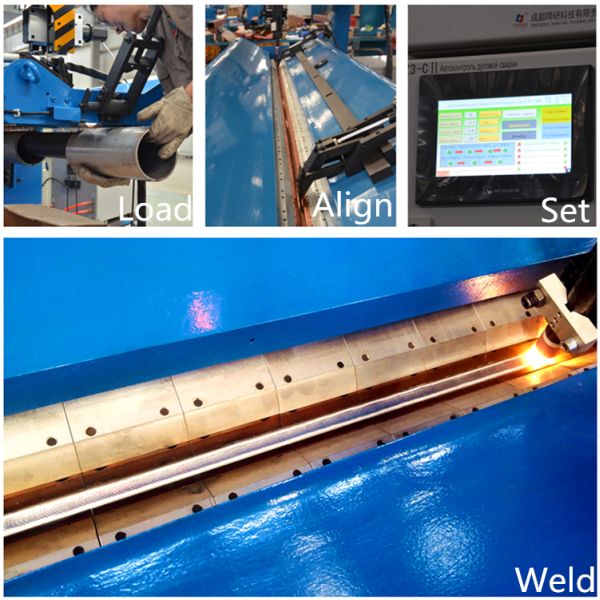 Automatic Longitudinal Seam Welder Machine For Metal Plate Sheet Box And Cone