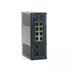China Industrial Ethernet Managed Switch 8x10 / 100 / 1000base-T 2x1000base-X SFP+ on sale