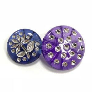 Candy colored acrylic crystal buttons