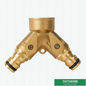 Quality Customized Garden Hose Pipe Fittings Garden Water Inlet Joint Hose Tap Pipe Two Ways Connector for sale