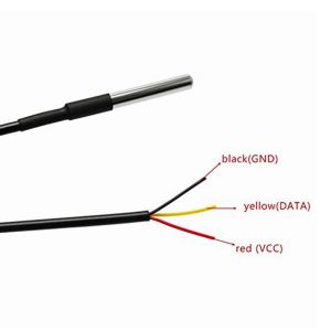 1M DS18B20 Waterproof Water Temperature Sensor Digital Stainless Steel Tube
