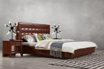 Good quality PU/ Imported Cow ISO9001 Leather Upholstered King Bed Frame Leisure