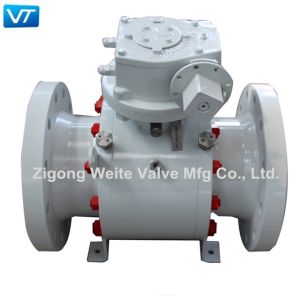 Quality Worm Gear Operated Oil Pipeline Valves A105 Trunnion Mounted for sale