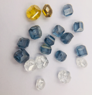 Fancy Bule Uncut Diamond Stone VVS HPHT Blue Rough Diamond For Gems