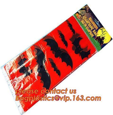 Rolls Halloween Caution Party Tape,Party halloween banner , plastic streamer caution party tape, fright tape bagease