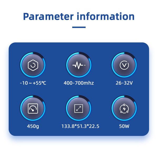 400-700mhz 50W Anti Drone Lora Module Counter Fpv Module 300-6000mhz 100W anti drone system anti fpv 250-400mhz 50W 100-1100mhz