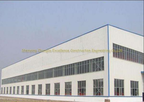 Buy Clear Span Peb Industrial Shed , Steel Portal Frame Warehouse Buildings at wholesale prices