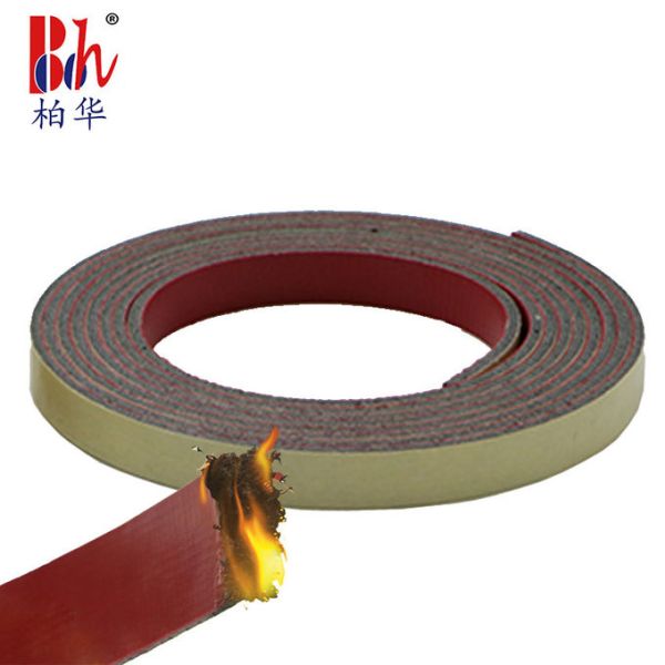 Graphite Fireproof Door Seal 2mm Thick With Red And Brown Color
