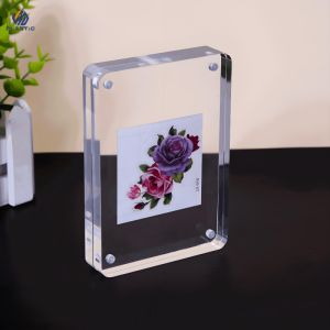 5x7inch Transparent Acrylic Photo Frame UV Resistant Customized Color