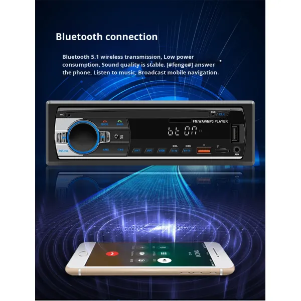 Creatall Neutral JSD-530L Car MP3 Player with USB Connection for Bluetooth Card Radio Central Control Lossless Sound Quality