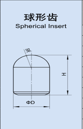 Mining Tools Tungsten Carbide Buttons / Teeth Spherical Insert For Oil Field
