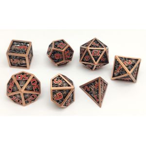 Handmade Antiwear Resin Polyhedral Dice Portable For Shadowrun