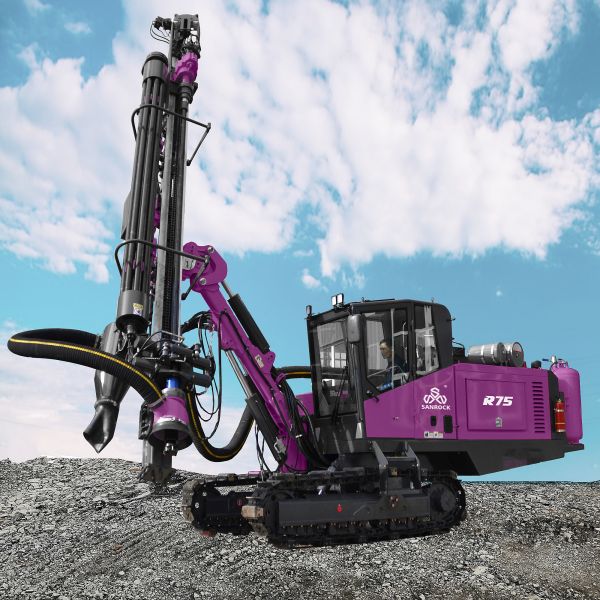 Hydraulic DTH Drilling Rig Rotary Blast Hole Deep 60m Crawler Mining Drilling Equipment