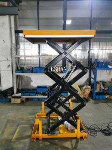 China 1 Ton Portable Scissor Lift Table Electric Hydraulic Air Lifting Jack Customized on sale