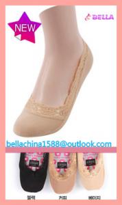 China Cushioned Lace Shoe Liner foot liner socks cotton liner loafer socks on sale