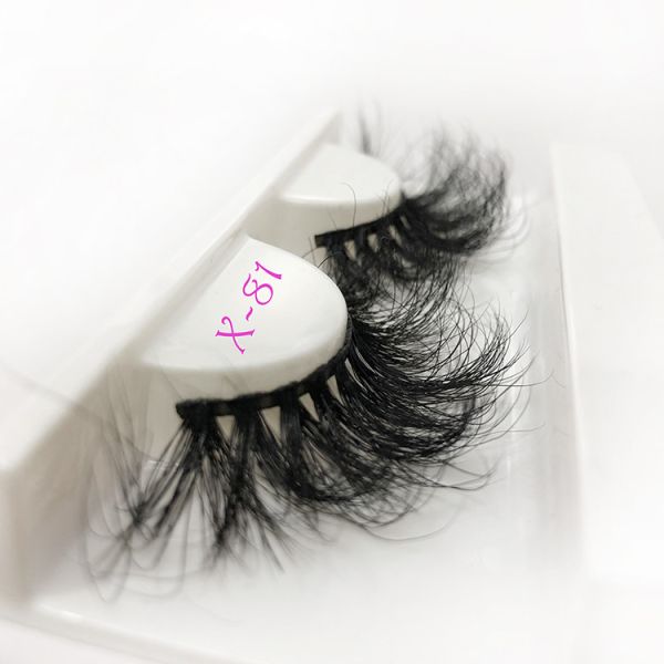 Private Label 25mm Mink Eyelash Fluffy , 6d Mink Individual Lashes