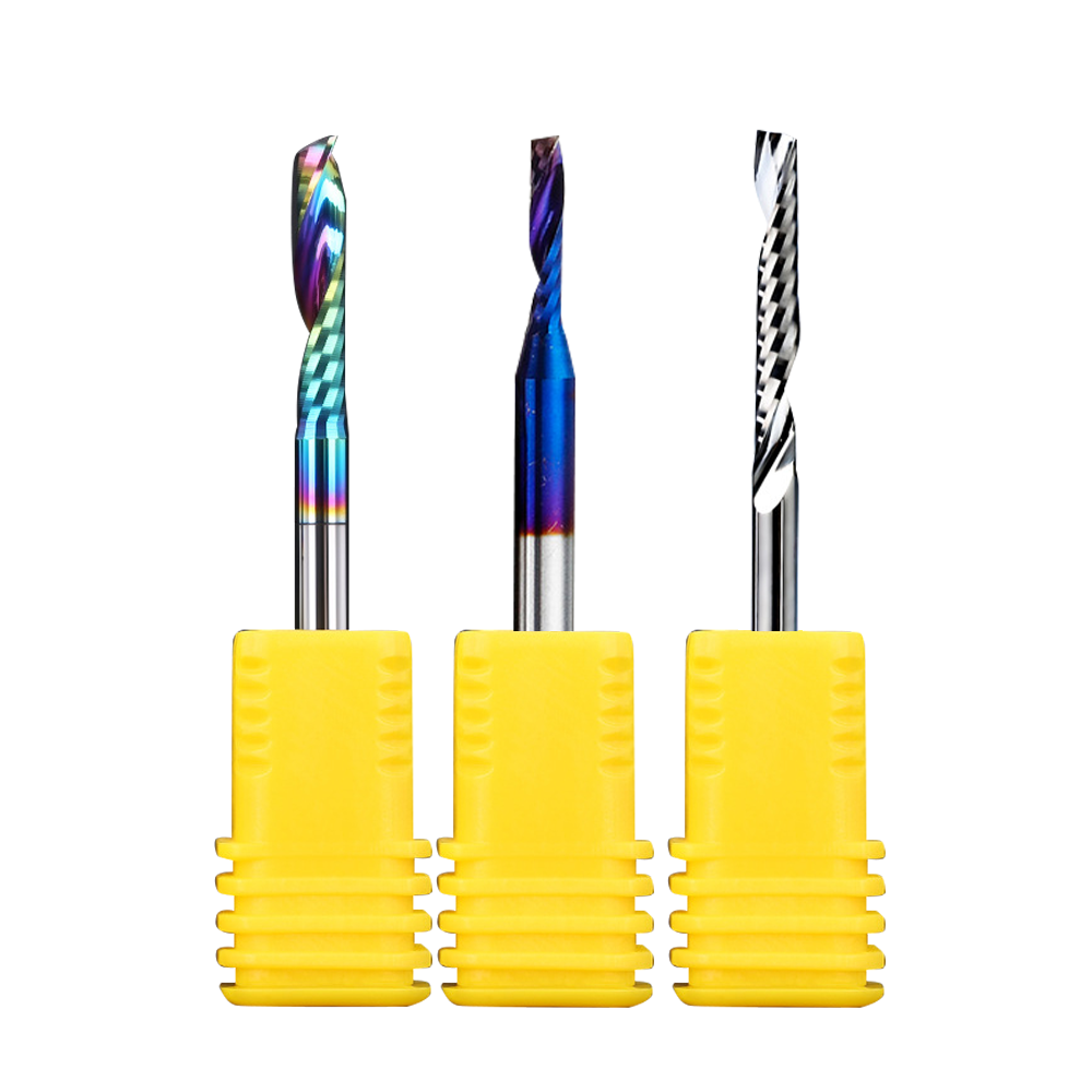 YingBa Cnc Tools Milling Cuter 3mm Single Edge End Mill Cutter Carbide 1 Flute 3mm Cnc Bit Spiral Cnc Fresa 4mm