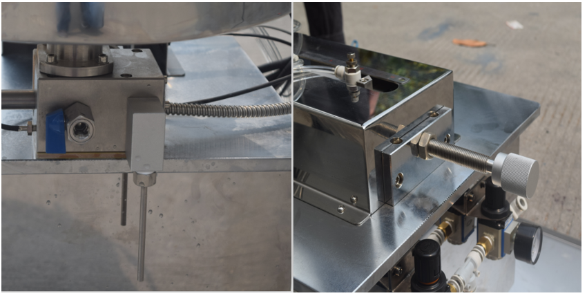 Single Nozzle Lip Balm Filling Machine with 20L Double Layer Bucket