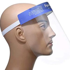 Quality Wrap Around Dental / Chemical Face Shield , PET Clear Plastic Face Shield for sale