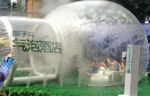 Quality Transparent Room Inflatable Tent , Inflatable Bubble Tent With Blower for sale