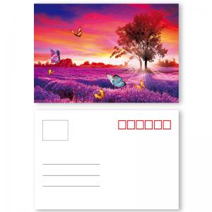China Plastic Card Printing 3D Lenticular Postcard With Landscape on sale