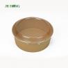 PET Lid Biodegradable Paper Bowl Custom 750cc Food Grade Waterproof for sale