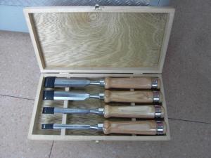 China 60crv Wood Carving Chisel Set 140mm Wooden Handle Material on sale