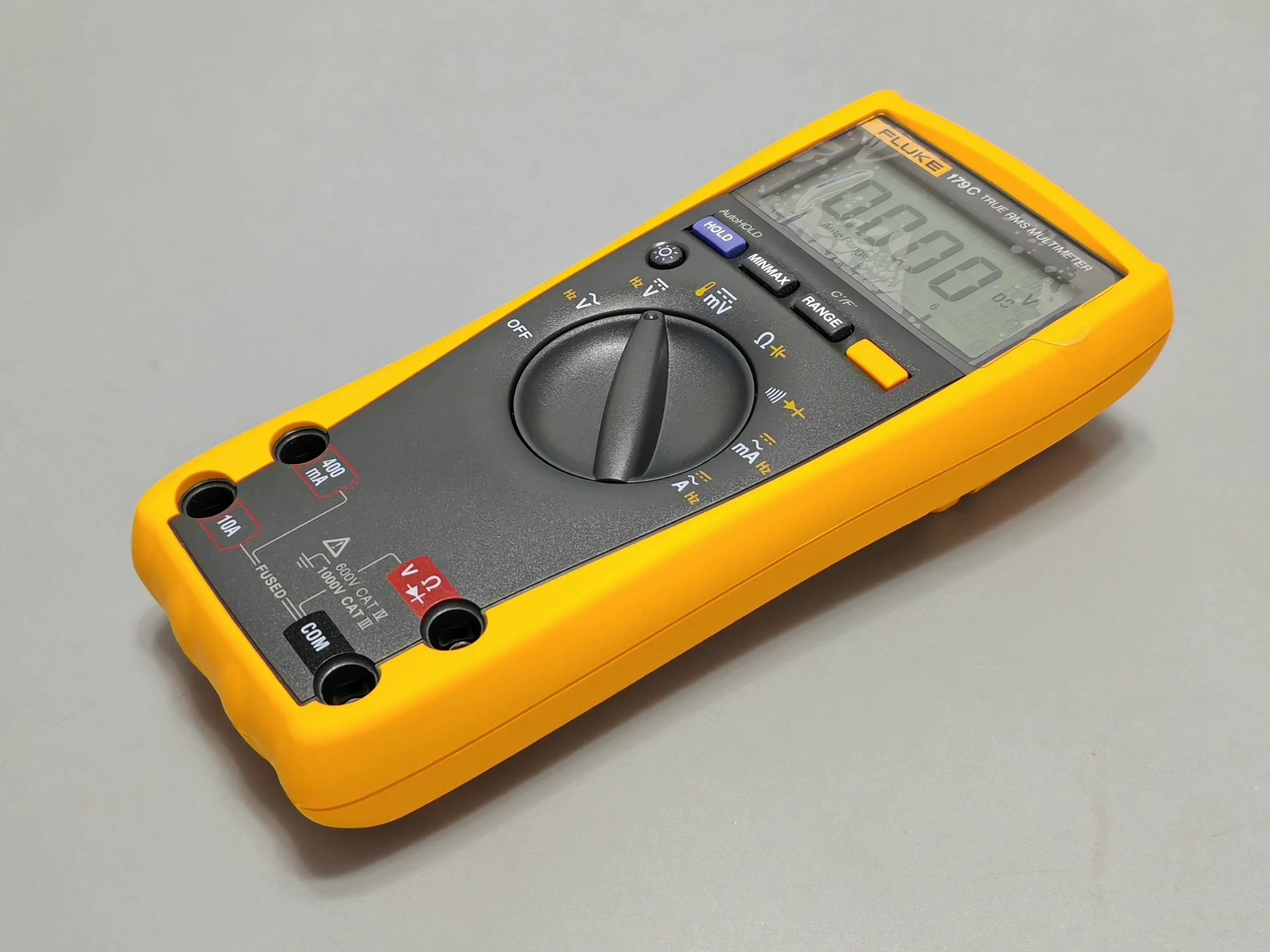 True-RMS Digital Fluke 179 Multimeter 1000V 10A 6000 Count Backlit Temp CAT IV 600V CAT III 1000V
