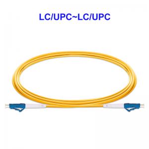 China OS2 OFNP Ceramic Ferrule Fiber Optic Network Cable LC/UPC~LC/UPC on sale