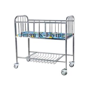 Quality SUS 304 Stainless Steel Hospital Crib Bed 6cm Foam for sale