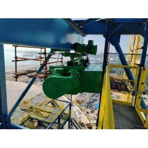 Buy cheap Tank top maintenance lifting machinery equipment LNG curved rail electric hoist from wholesalers