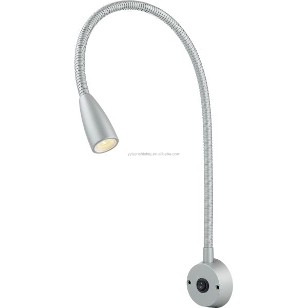 Lifespan hours 30000 Flexible Gooseneck LED Bedside Reading Lamp for Hotel and Hospital
