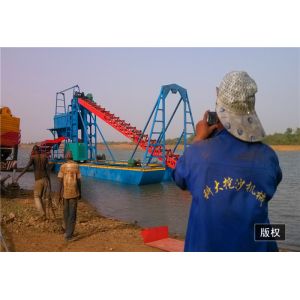 Quality 28m 400m3 Chain Bucket Dredger Diamond Gold Sand Dredging Equipment for sale