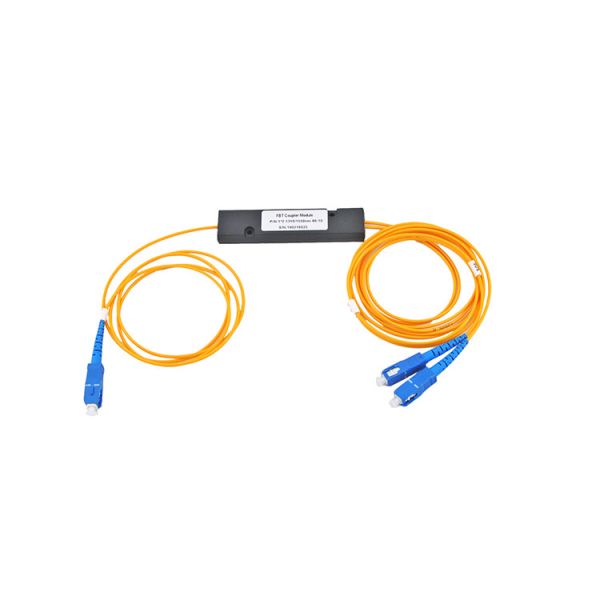 FBT Fused Fiber Optic PLC Splitter Cable PLC RACK Dual Window