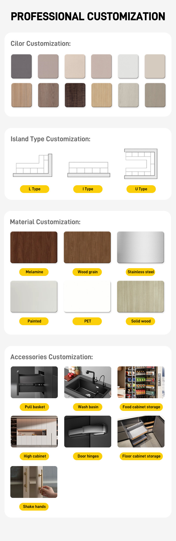 High Quality Custom Solid Wood Wall Cabinets Modern Kitchen Furniture Wooden Drawer Cabinet for Home
