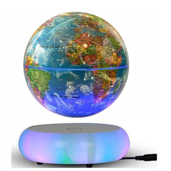 new led light base magnetic levitation floating constellation globe 6inch 8inch toys gift night light