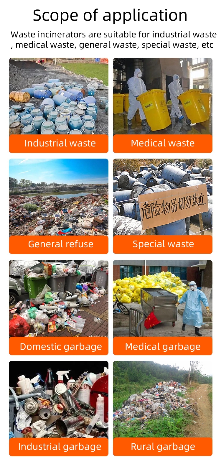 Stainless Steel Construction Pet Medical Waste Incinerator Solid Waste Incineration Machine For Hospital And Home 220V/380V