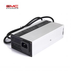 Quality 12V 10A Aluminium Alloy with Fan lithium battery charger for E-scooter CE for sale