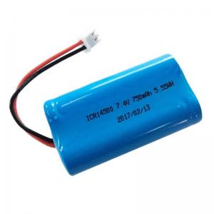 Quality Icr 14500 Lithium Ion Rechargeable Battery Capacity 750mah Size 55 * 29 * 17mm for sale