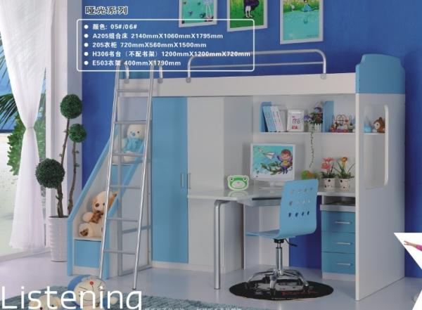 Buy kids bunk bed with desk,#A205-1 at wholesale prices