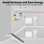 400W Fillet Zigbee Touch Switch 86*86*35mm Glass Touch Light Switch