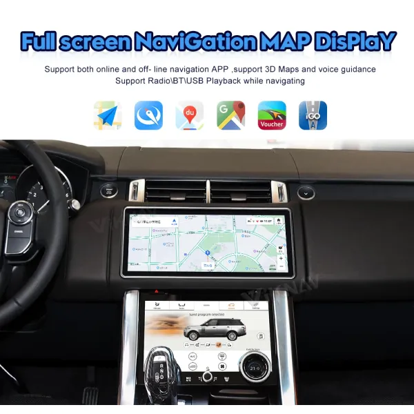 Android Stereo Car Radio For Land Rover Range Rover Sport L494 2013-2017 Touch Screen GPS Navigation Multimedia Player