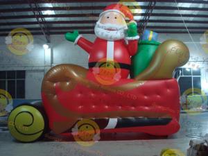 Quality Giant Inflatable Balloon Santa Claus For Christmas Decoration for sale