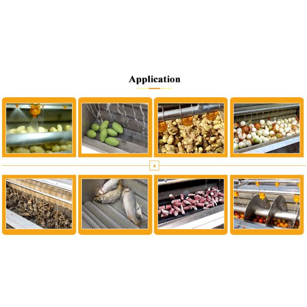 Automated Cassava Carrot Ginger Potato Washing Peeling Machine for Large Batches