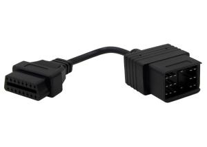 Quality OBD2 OBDII J1962 Female to Toyota 17 Pin OBD1 Male Connector Cable for sale